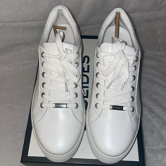 NWT J/SLIDES MAYA White Leather Sneaker - Picture 11 of 15